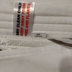 White floral under bust corset.